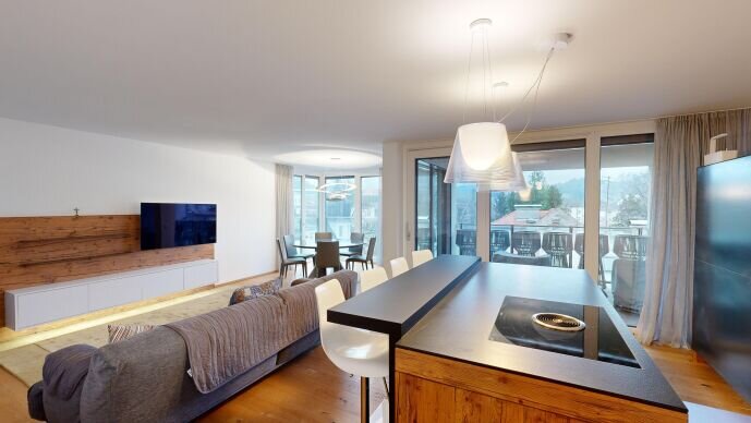 Blick aus dem Wohnzimmer