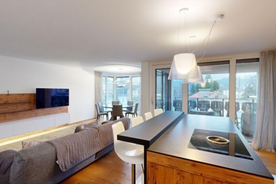 Blick aus dem Wohnzimmer