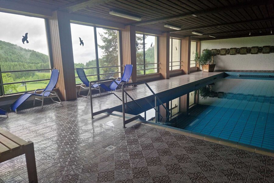 Swimmingpool in house