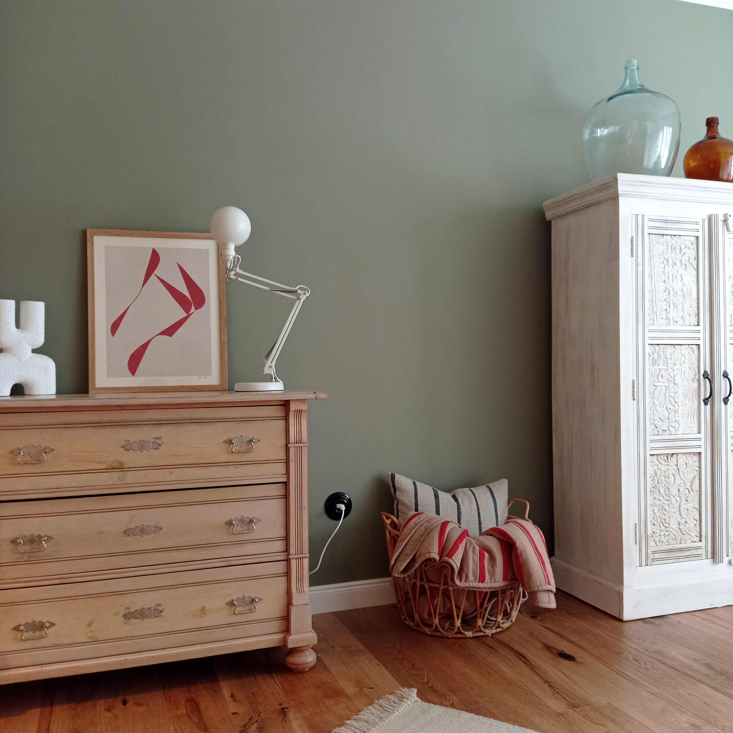 Gemütliche Atmosphäre im Schlafzimmer 