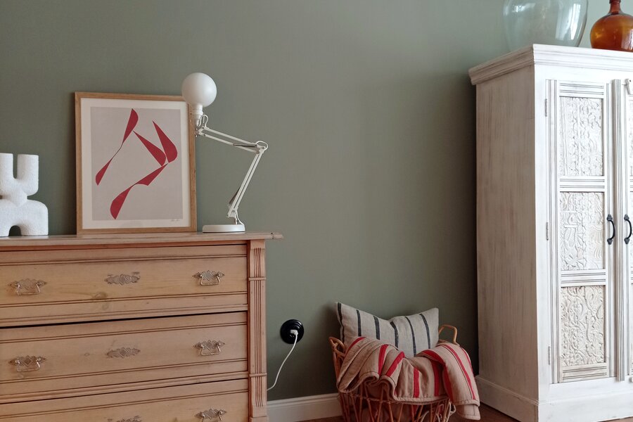 Gemütliche Atmosphäre im Schlafzimmer 