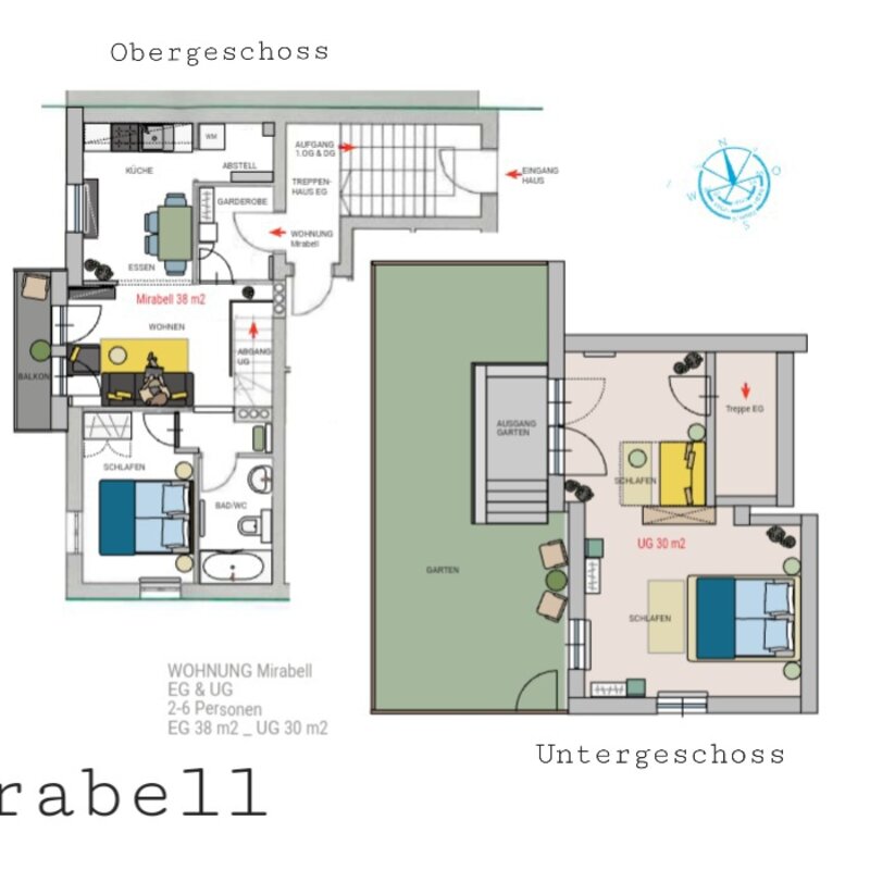Grundriss der Wohnung