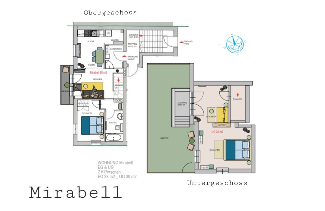 Grundriss der Wohnung