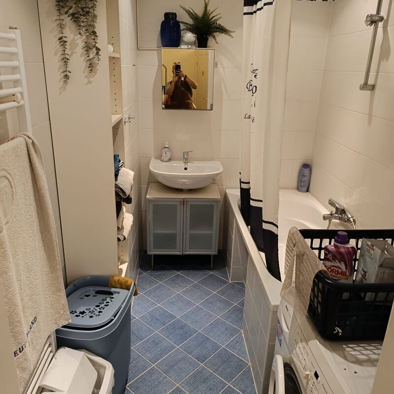 Badewanne + Waschmaschine