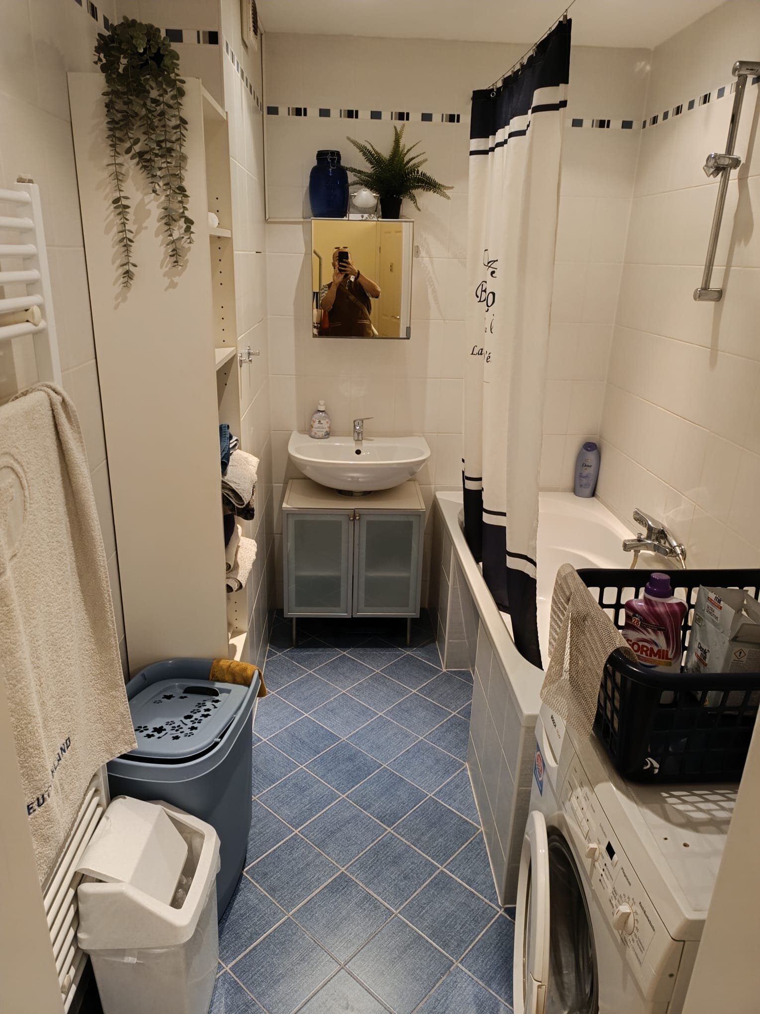 Badewanne + Waschmaschine