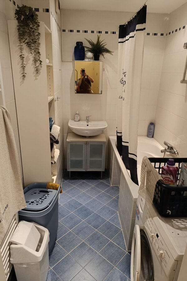 Badewanne + Waschmaschine