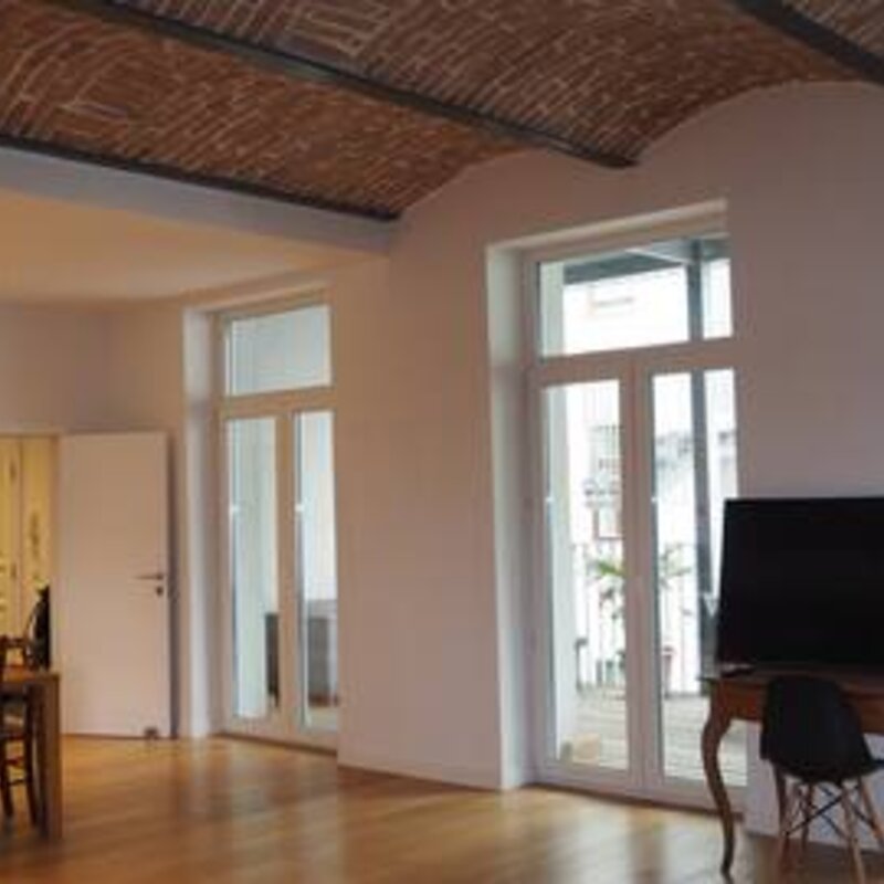 view to balcony and kitchen