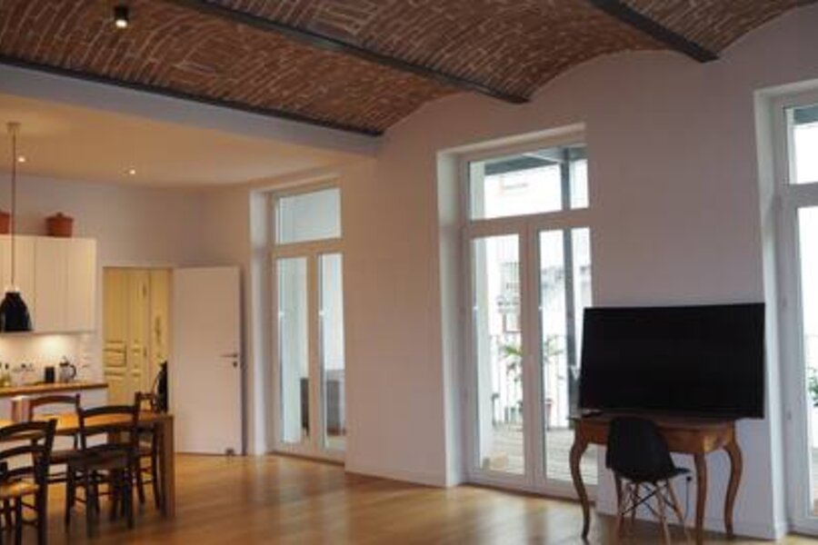 view to balcony and kitchen