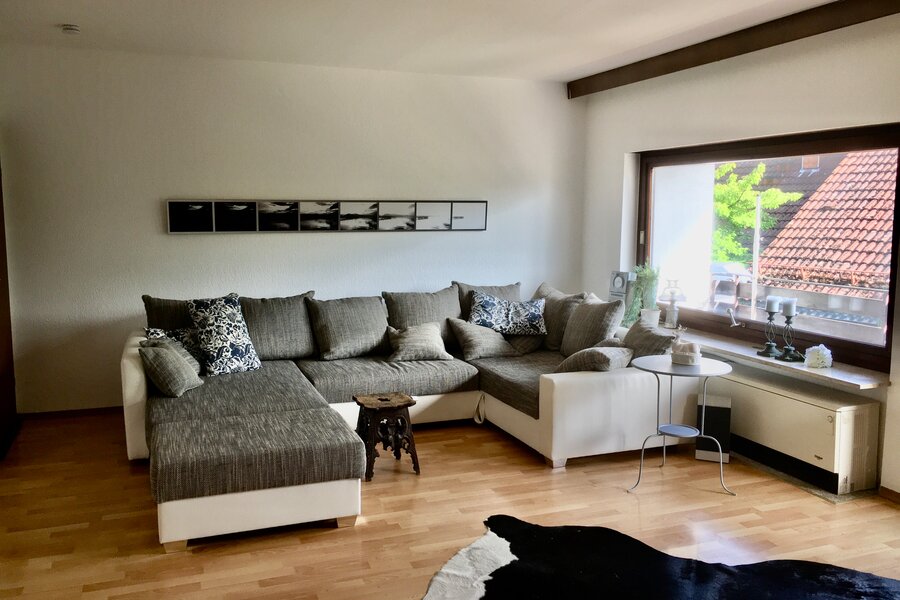 Wohnzimmer mit Schlafcouch