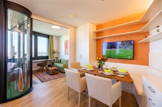 Vienna East View mit perfect overview on the City Center | © Skyflats Vienna