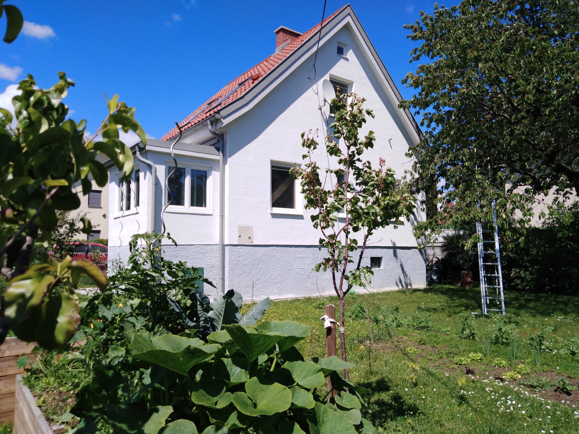 Gartenseitige Hausansicht