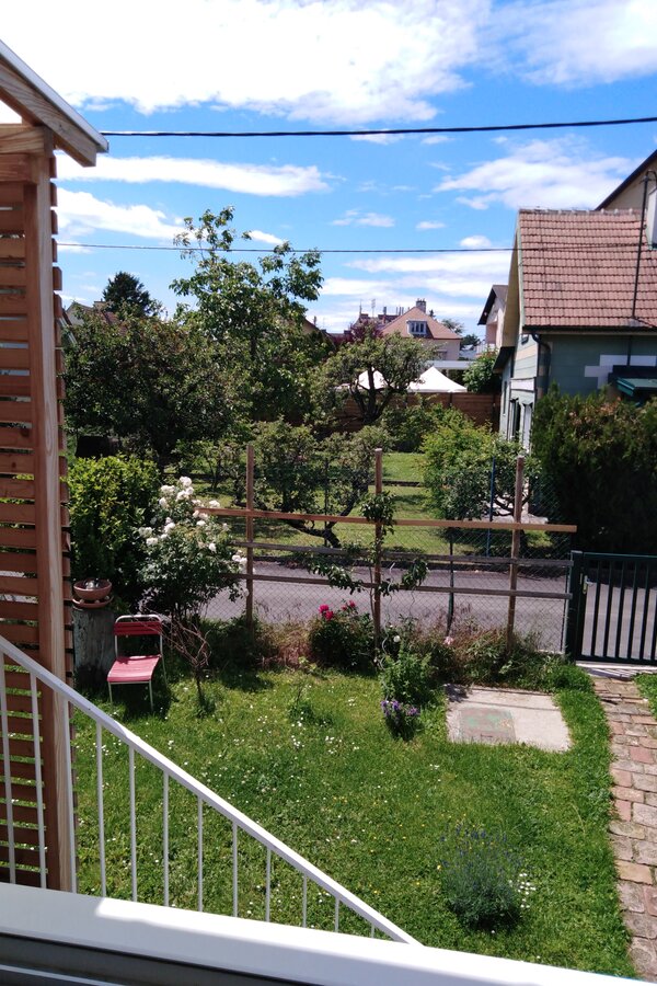 Blick aus dem Schlafzimmer