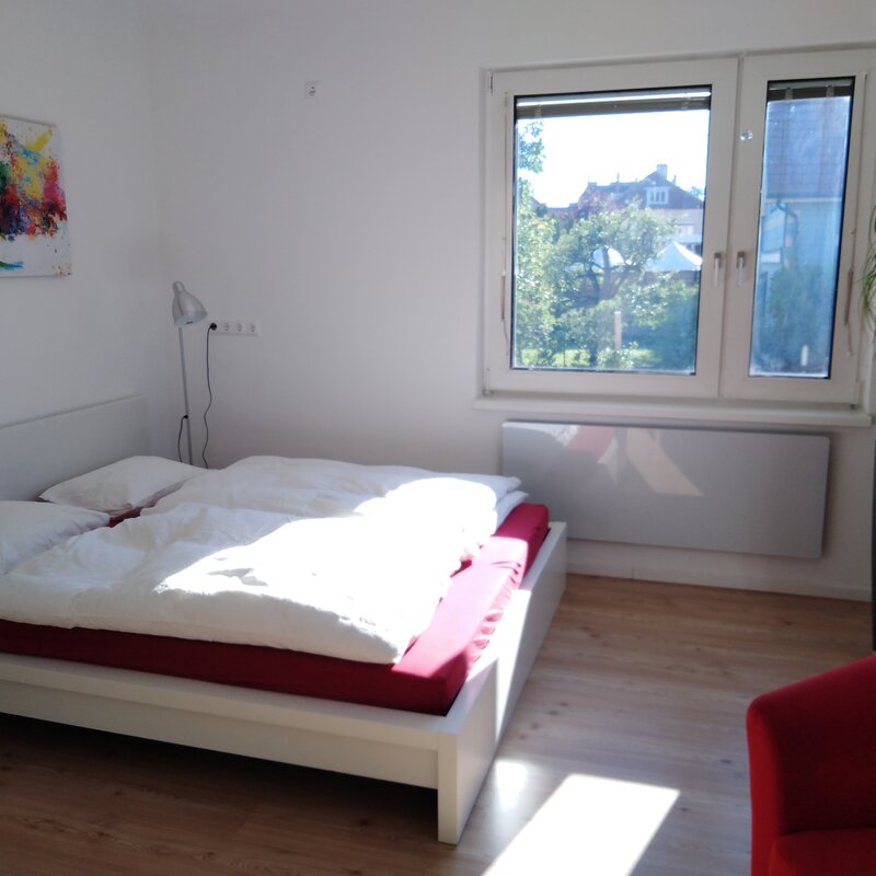 Bett im Schlafzimmer