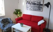 Wohnzimmer mit Schlafsofa