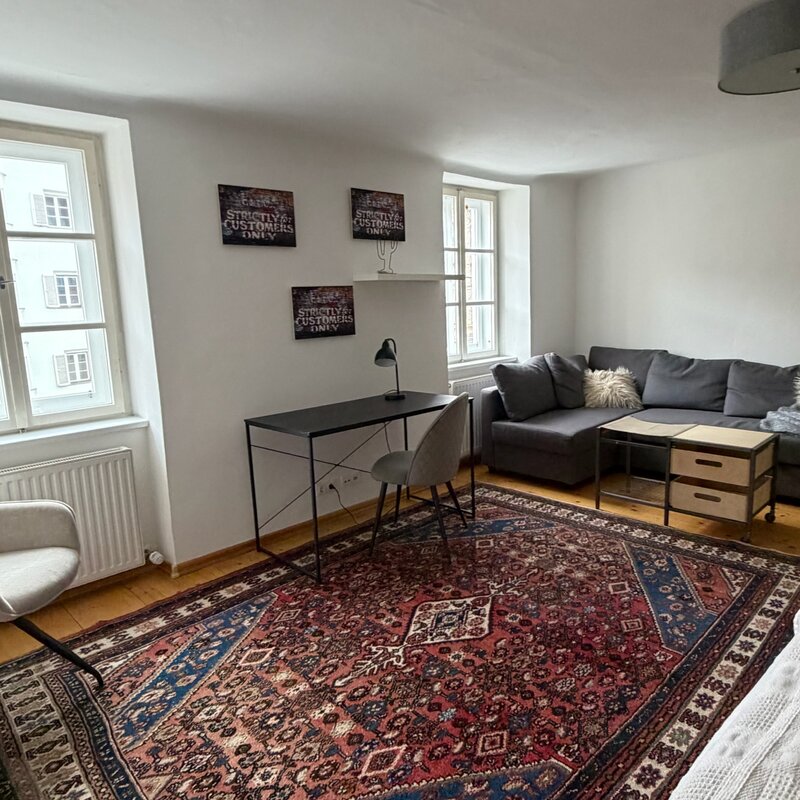 Bright 1-room apartment with desk & couch – short-term rental & temporary housing for 1 to 6 months in Innsbruck