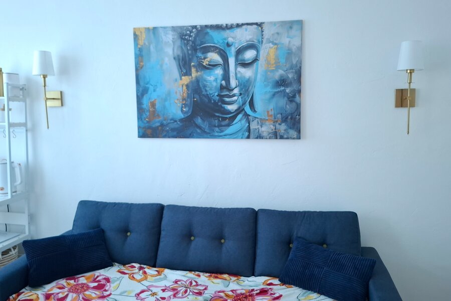 Wohnung Hauptraum Sofa 