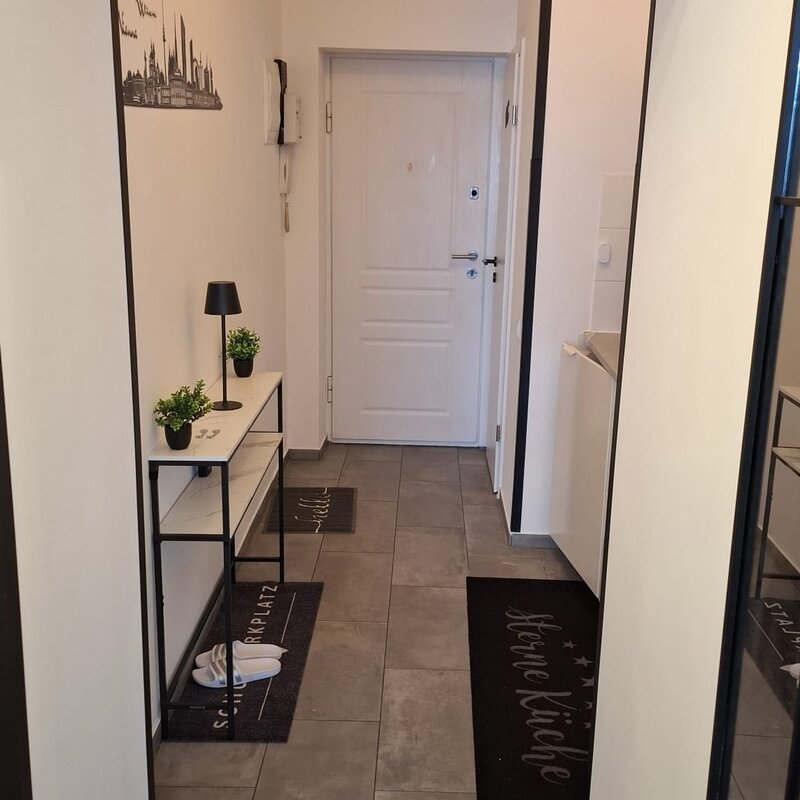 View towards the entrance door