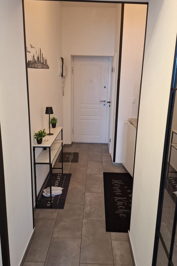 View towards the entrance door