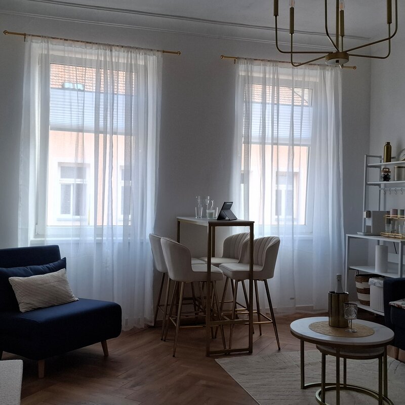 Fenster mit Plissee