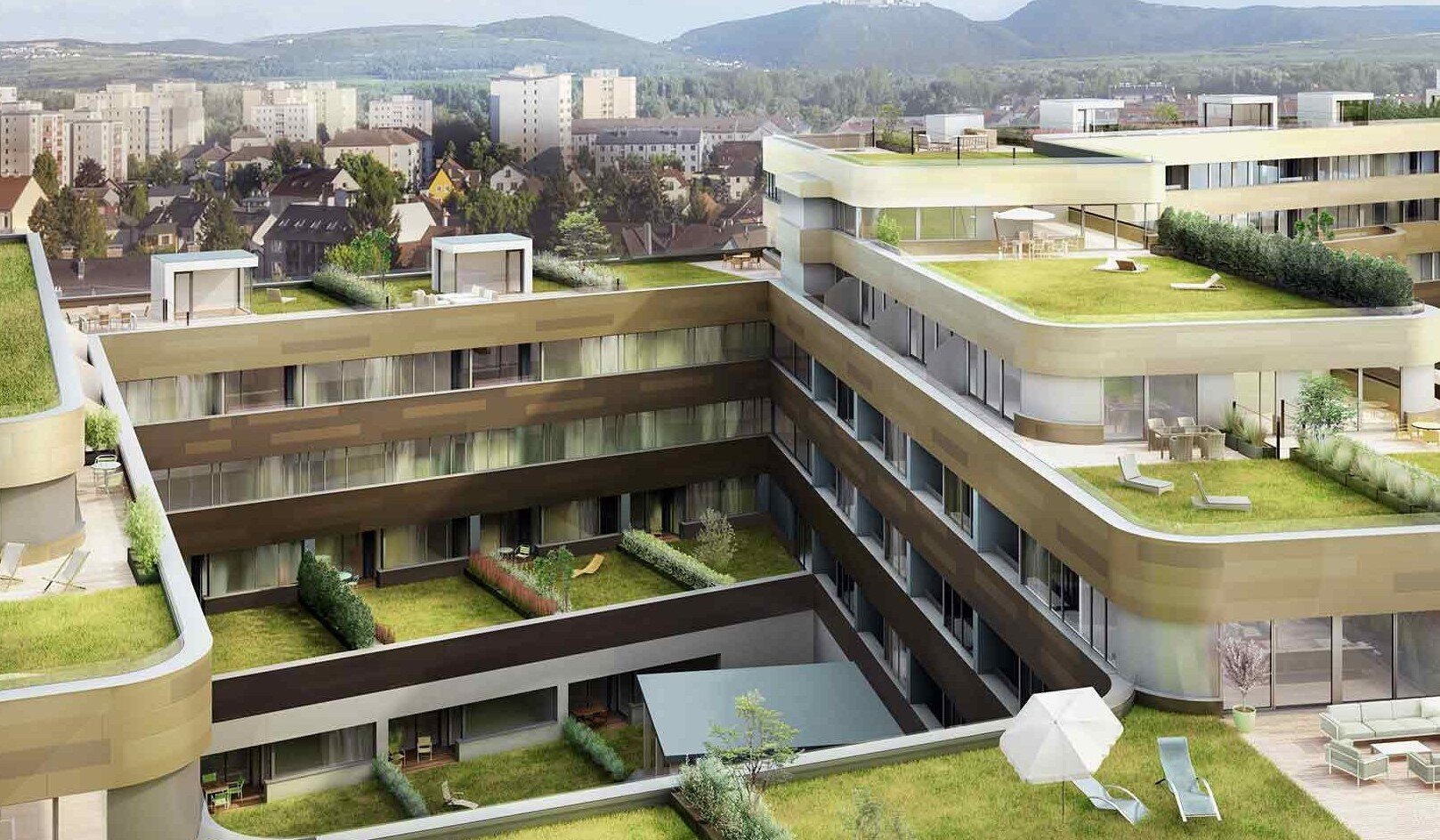 Studio apartment in new Wienertor Center