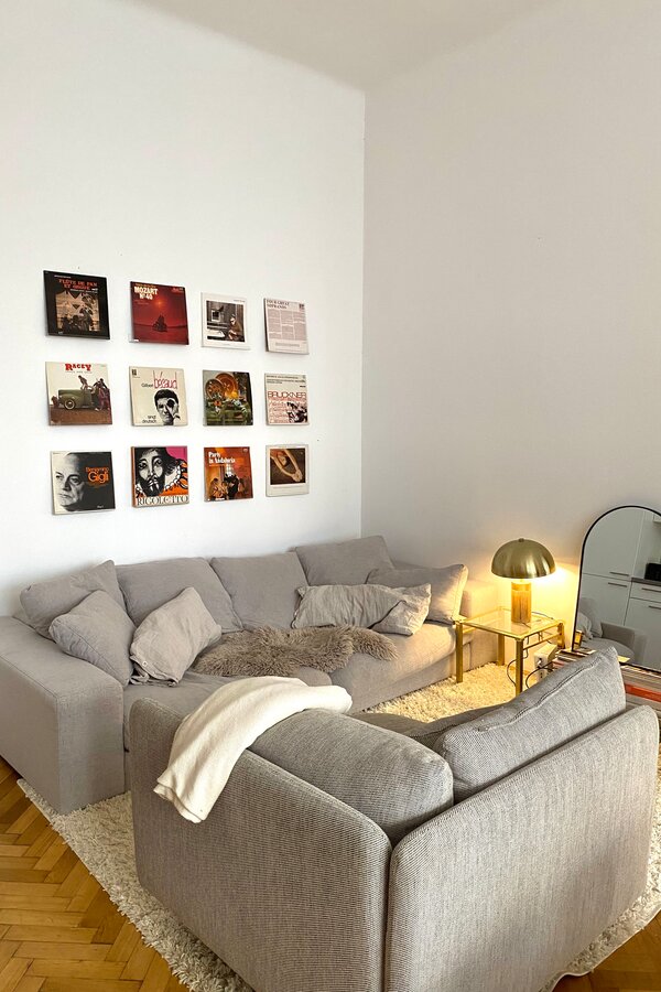 Wohnzimmer mit Wohnküche