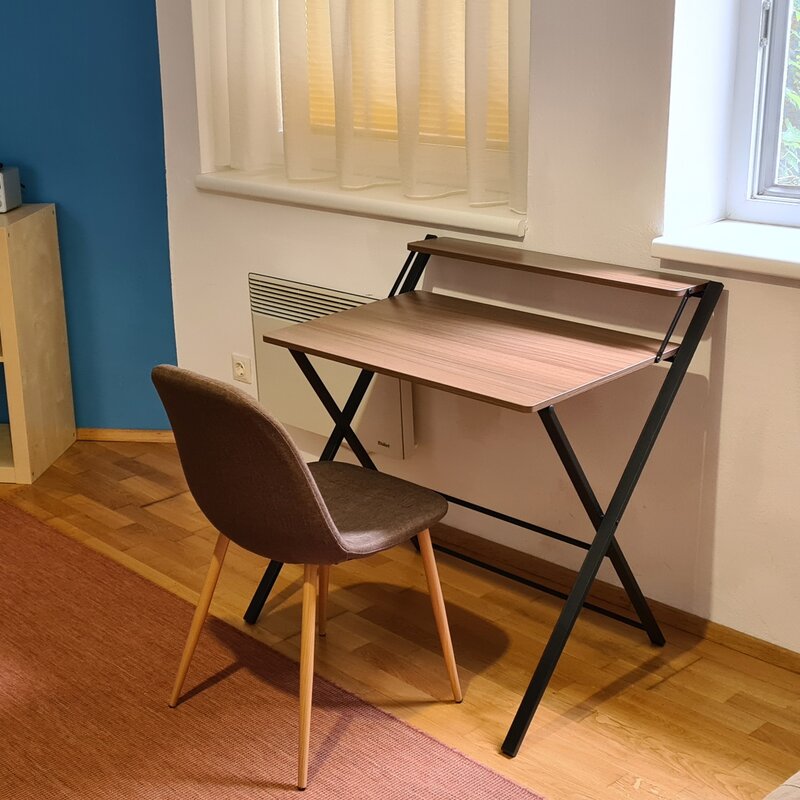 Writing desk in the bedroom