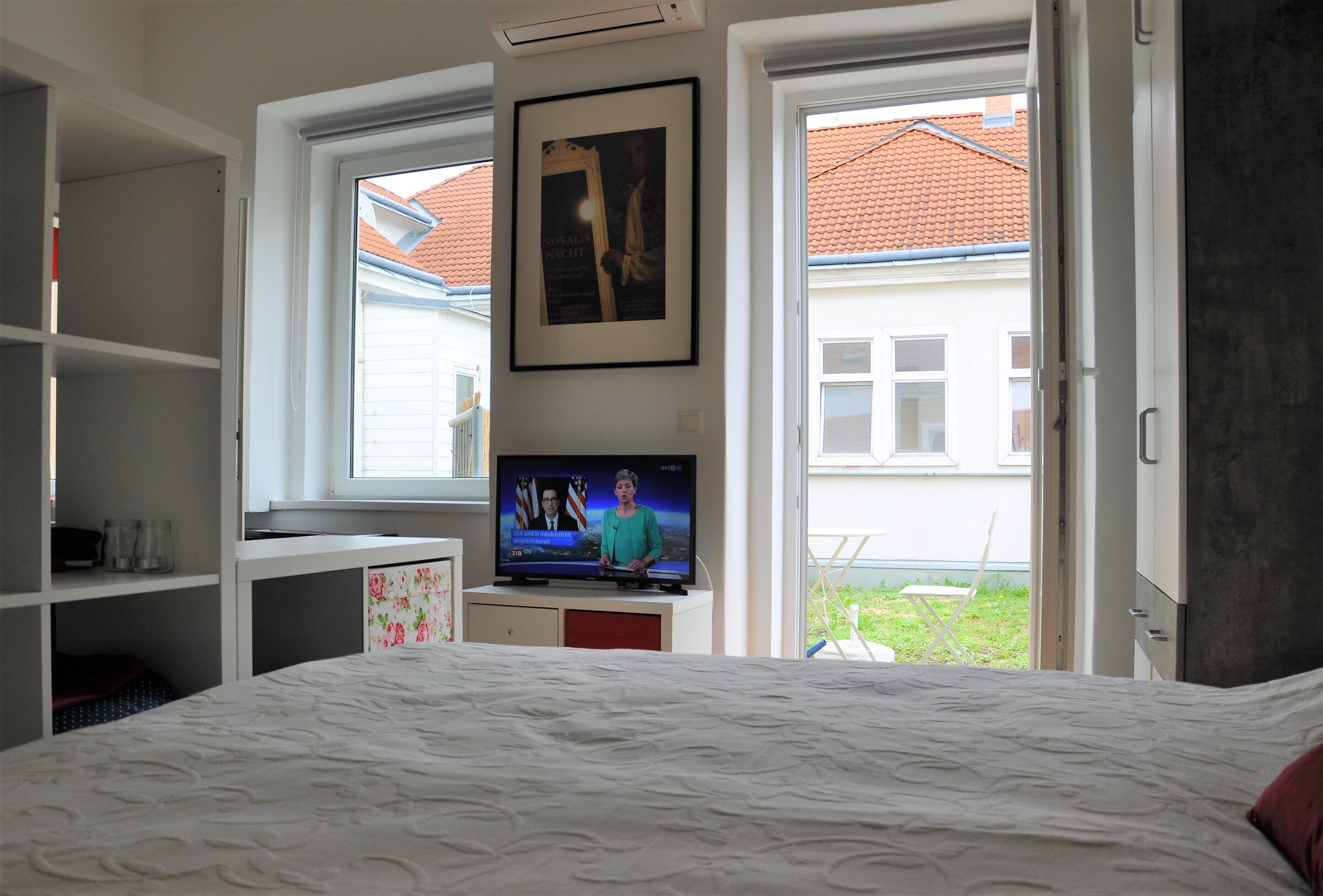 Watching TV from the bed