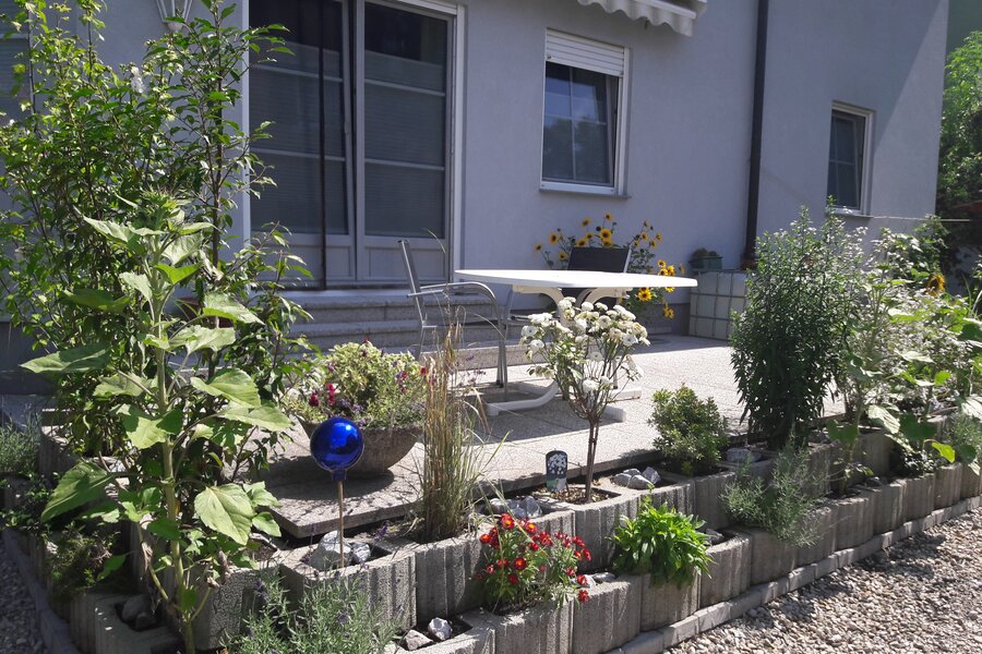 Terrasse mit Markise 