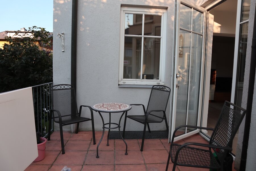 terrace on the left
