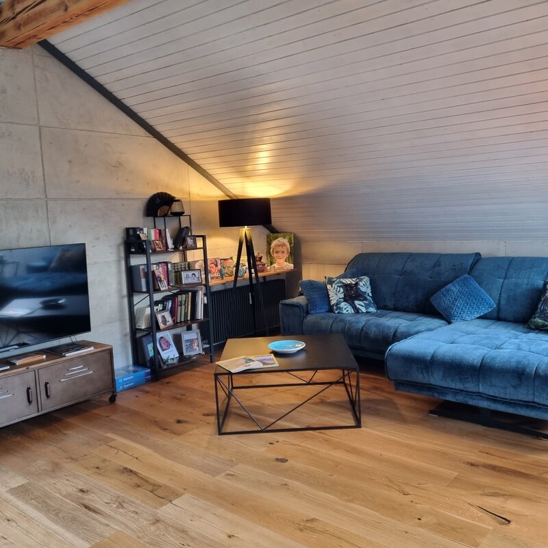 Sofa with TV