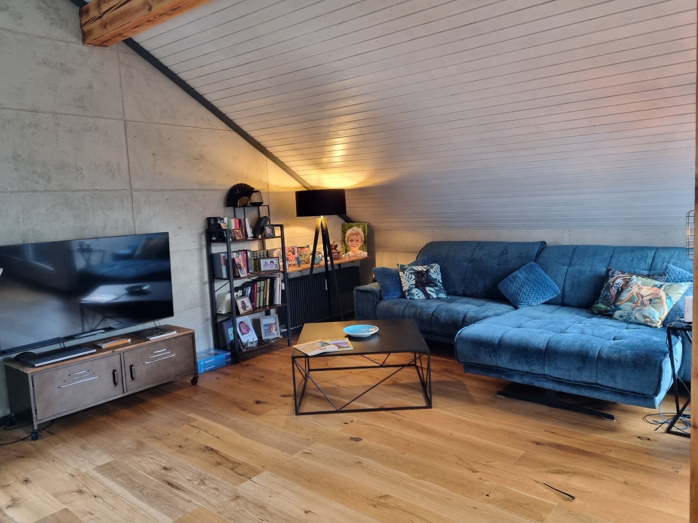 Sofa with TV