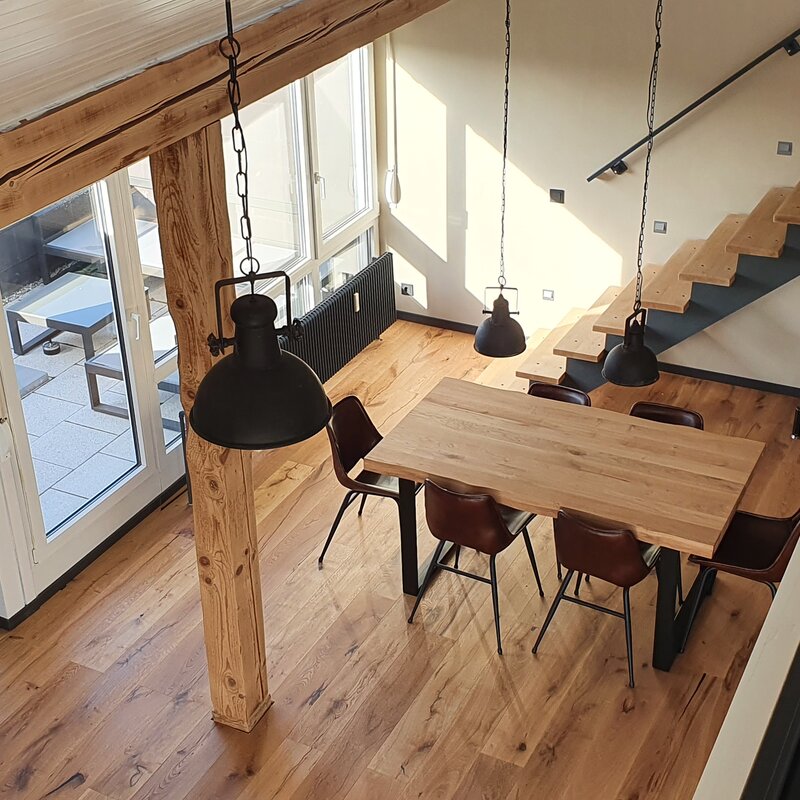 Dining area, loggia,Sofa from above