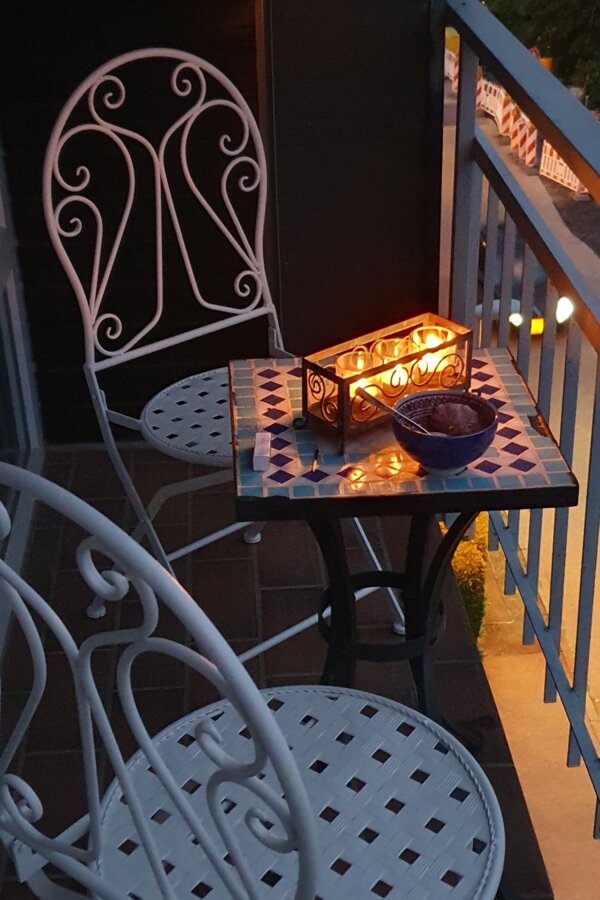 Small balcony of bedroom