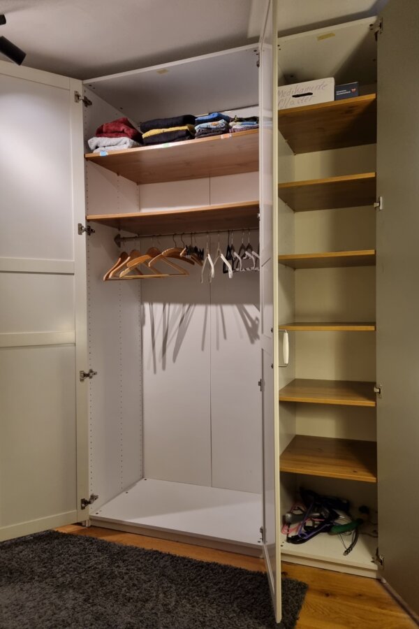 Part of the wardrobe for the tenants