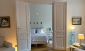 Blick in Schlafzimmer