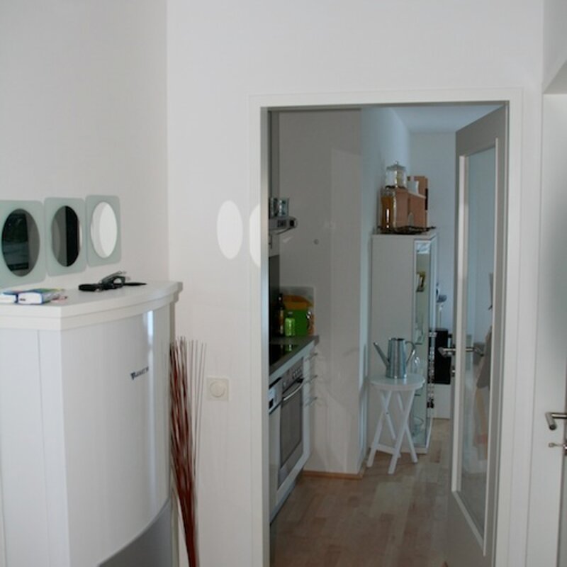 from the anteroom to the living room