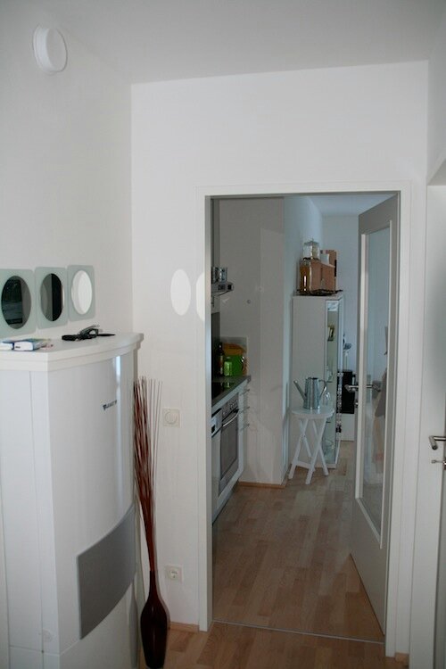 vom Vorraum in die Wohnraum