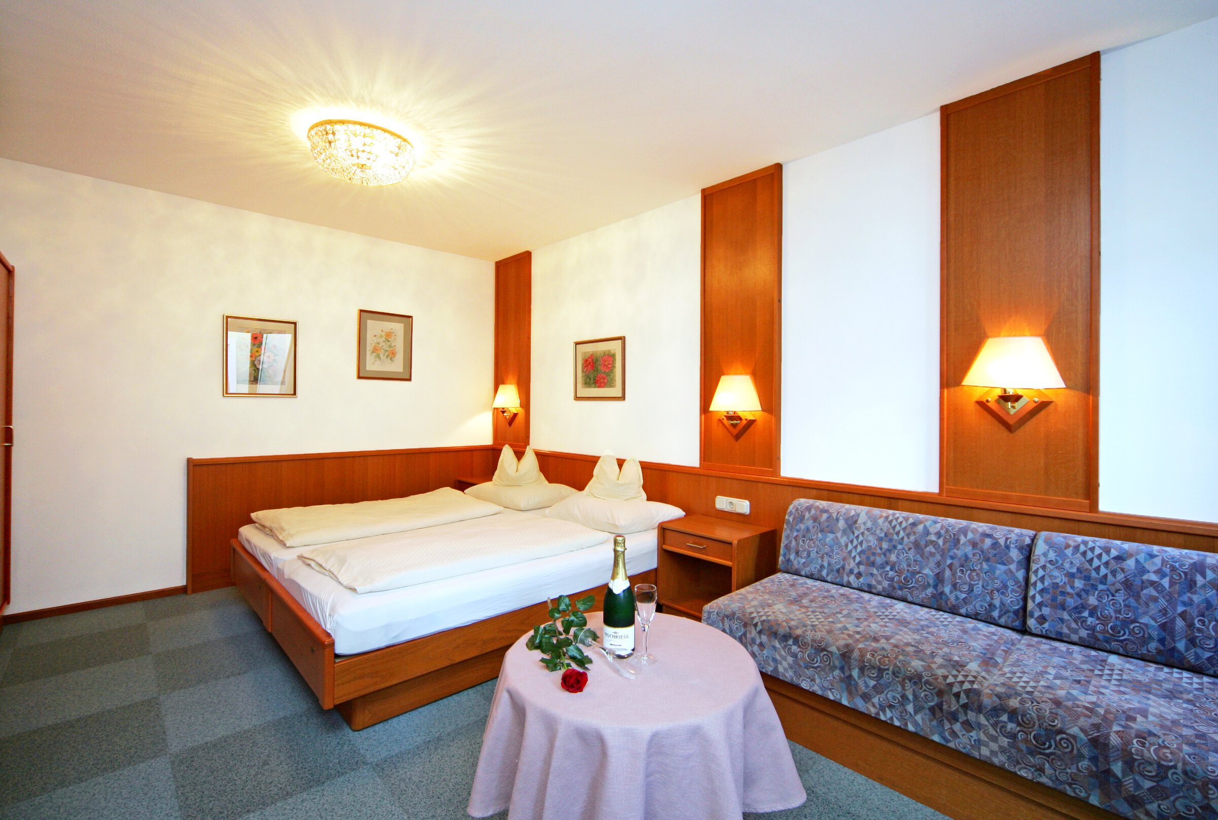 bed living room 40m² apartment 