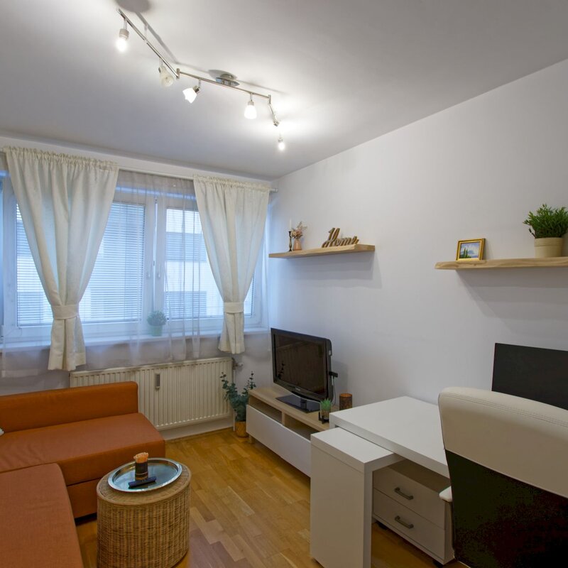 Wohn- und Arbeitsraum mit Schreibtisch