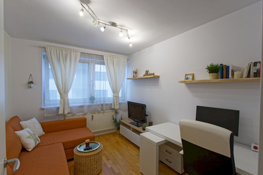 Wohn- und Arbeitsraum mit Schreibtisch