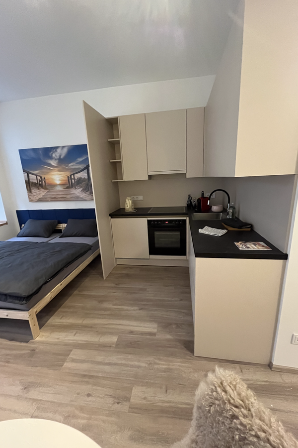 Furnished 1-room apartment with fitted kitchen – short-term rental & temporary housing for 1 to 6 months in Vienna