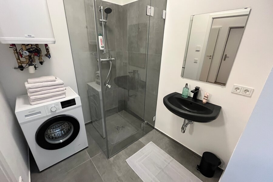 Badeszimmer mit Dusche