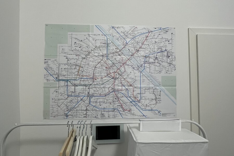 Eingangsbereich mit Stadtplan