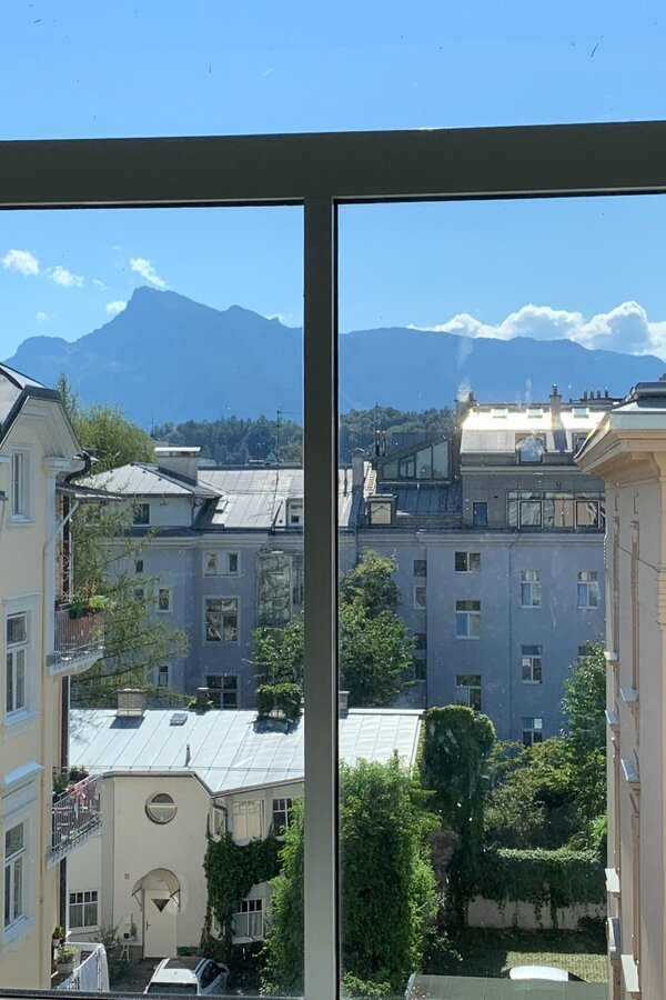 The view from the living room