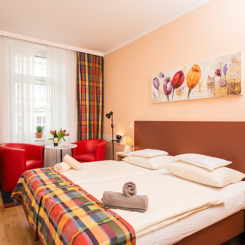 Bright, furnished 1-room apartment for short-term rental – temporary housing in Vienna for 1 to 6 months.