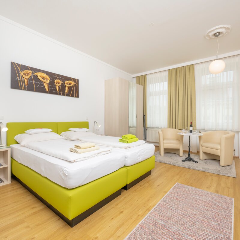 Bright 2-room apartment with double bed & seating area – short-term rental & temporary housing for 1 to 6 months in Vienna