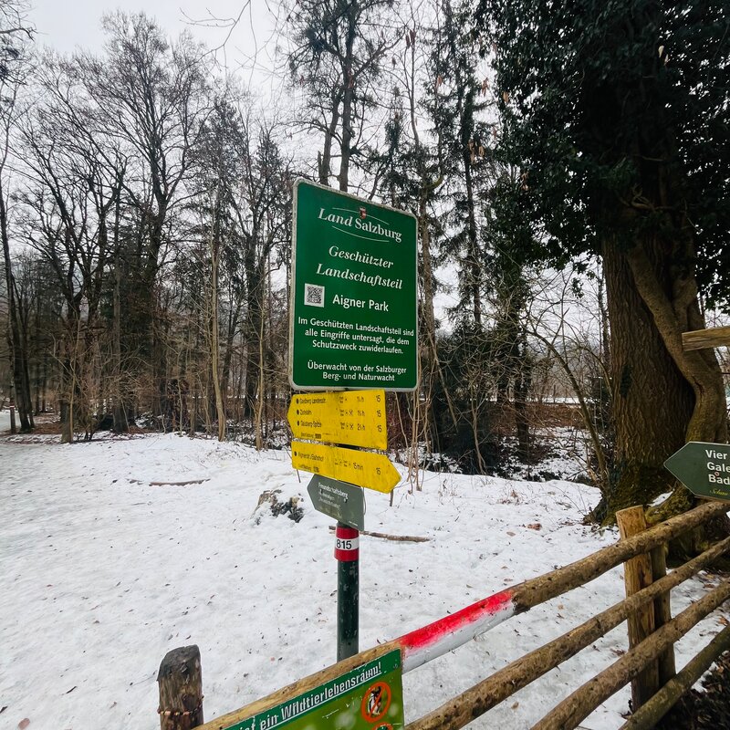 Naturerholungsgebiet Aigen in unmittelbarer Nähe