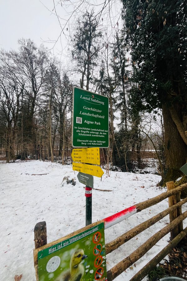 Naturerholungsgebiet Aigen in unmittelbarer Nähe