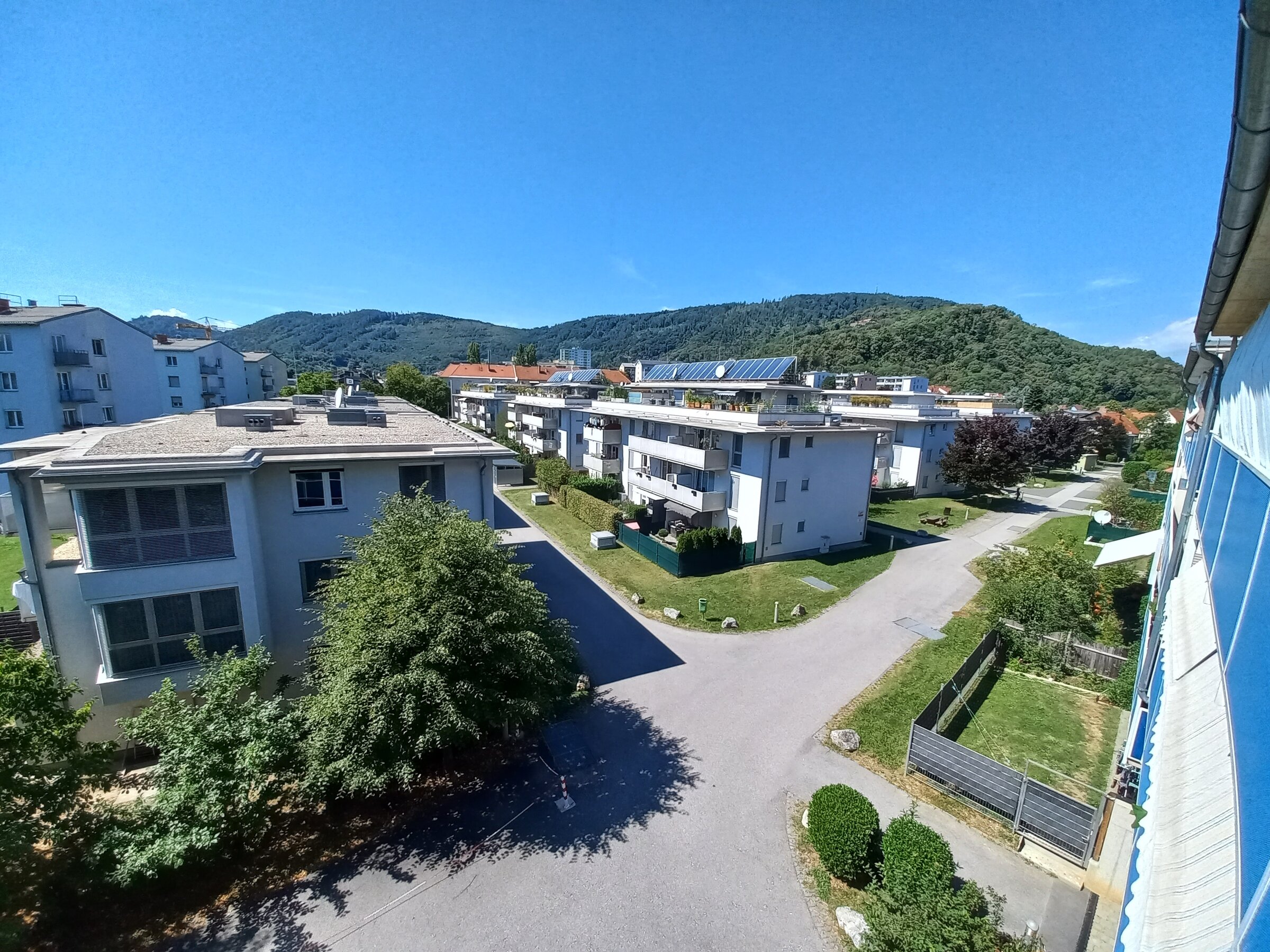 Blick in die Siedlung