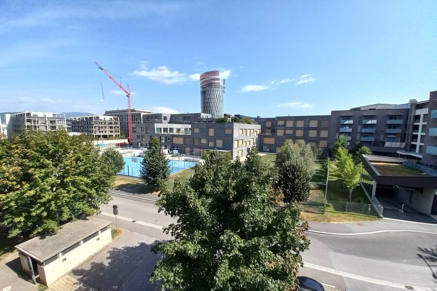 Balkonblick in Richtung Osten (Smart City)